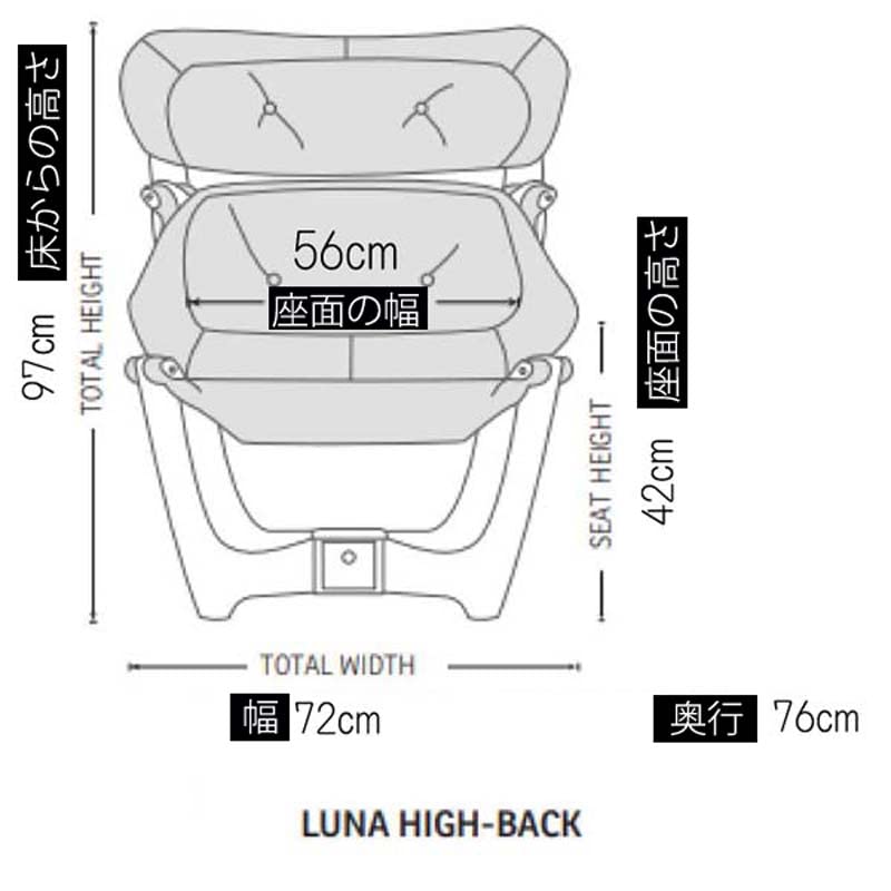 Amazon｜ギャラクシー ルナ ハイバック パーソナルチェア 革/プライム